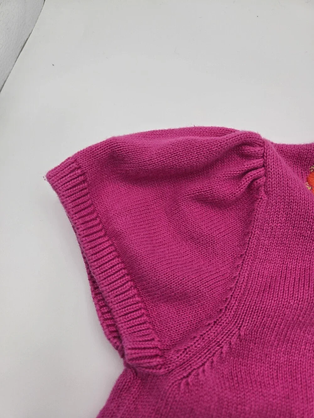 Gymboree Pink Floral Embroidered Cotton Cardigan Sweater Toddler Girl Size 5T